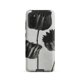 Abutilon (lime Mallow) Pod - Karl Blossfeldt Samsung Case, Galaxy S20 / Matte, Smartphone Case Black White Floral Design