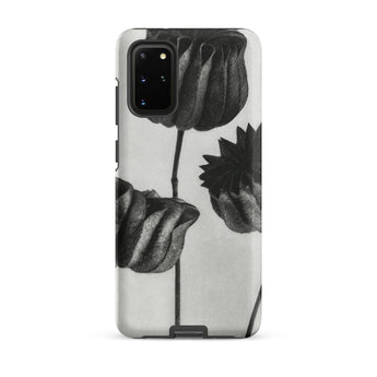 Abutilon (lime Mallow) Pod - Karl Blossfeldt Samsung Case, Galaxy S20 Plus / Matte, White Phone Case Black Floral Design