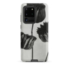 Abutilon (lime Mallow) Pod Karl Blossfeldt Samsung Case, Galaxy S20 Ultra / Matte, Smartphone Case Black White Floral Design