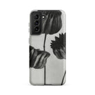 Abutilon (lime Mallow) Pod Karl Blossfeldt Samsung Case, Galaxy S21 Fe / Matte, Phone Case Black White Floral Design