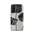 Abutilon (lime Mallow) Pod Karl Blossfeldt Samsung Case, Galaxy S21 / Matte, Smartphone Case Black White Floral Design