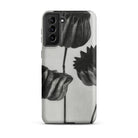 Abutilon (lime Mallow) Pod Karl Blossfeldt Samsung Case, Galaxy S21 Plus / Matte, Black White Floral Patterned Smartphone Case