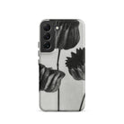 Abutilon (lime Mallow) Pod Karl Blossfeldt Samsung Case, Galaxy S22 / Matte, Smartphone Case Black White Floral Design