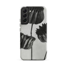 Abutilon (lime Mallow) Pod Karl Blossfeldt Samsung Case, Galaxy S22 Plus / Matte, Smartphone Case Black White Floral Design