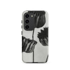 Abutilon (lime Mallow) Pod Karl Blossfeldt Samsung Case, Galaxy S23 / Matte, Smartphone Case Black White Botanical Illustration