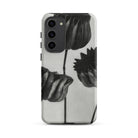 Abutilon (lime Mallow) Pod Karl Blossfeldt Samsung Case, Galaxy S23 Plus / Matte, Phone Case Black White Floral Design