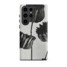 Abutilon (lime Mallow) Pod Karl Blossfeldt Samsung Case, Galaxy S23 Ultra / Matte, Smartphone Case Black White Botanical Print