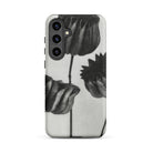 Abutilon (lime Mallow) Pod Karl Blossfeldt Samsung Case, Galaxy S24 Plus / Matte, White Phone Case Black Floral Design
