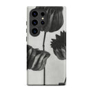 Abutilon (lime Mallow) Pod Karl Blossfeldt Samsung Case, Galaxy S24 Ultra / Matte, Smartphone Case Black White Floral Design