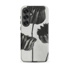 Abutilon (lime Mallow) Pod Karl Blossfeldt Samsung Case, Galaxy S25 Plus / Matte, Smartphone Case Black White Floral Design