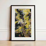 Acacia Branches - Vincent Van Gogh Art Print / Canvas, 12x18’’ / 31x46cm / Black Frame / Matboard, Posters Prints & Visual Artwork, Toby