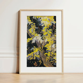 Acacia Branches - Vincent Van Gogh Art Print / Canvas, 12x18’’ / 31x46cm / Natural Frame / Matboard, Posters Prints & Visual Artwork, Toby
