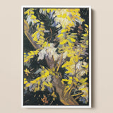 Acacia Branches - Vincent Van Gogh Art Print / Canvas, 12x18’’ / 31x46cm / White Frame, Posters Prints & Visual Artwork, Toby Leon