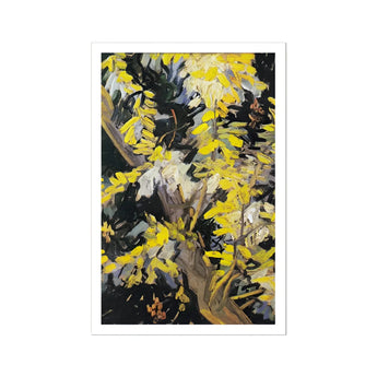 Acacia Branches - Vincent Van Gogh Art Print / Canvas, Vincent Van Gogh Art Print, Light Fractures, Petals Shaped