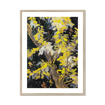 Acacia Branches - Vincent Van Gogh Art Print, Framed Impressionist Painting Tree Yellow Leaves