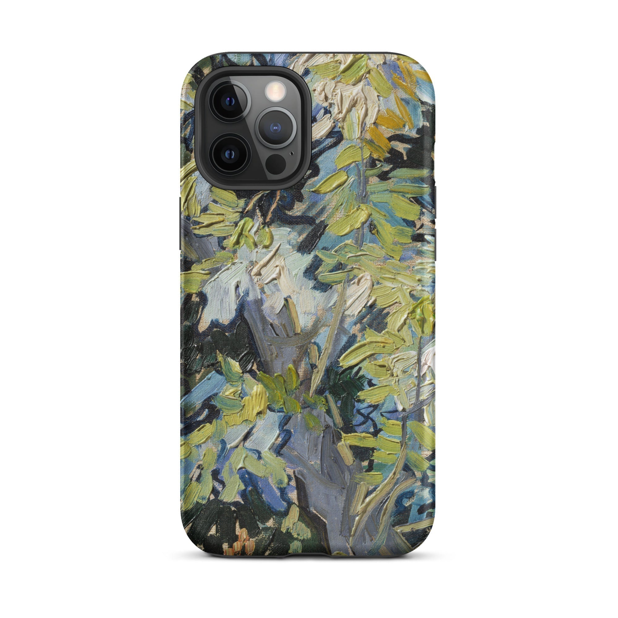 Acacia Branches Vincent Van Gogh Iphone Case, 12 Pro Max / Matte, Iphone Case Impressionistic Tree Design
