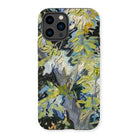Acacia Branches - Vincent Van Gogh Iphone Case, 14 Pro / Matte, Iphone Case Abstract Painterly Pattern Yellow Blue Gray