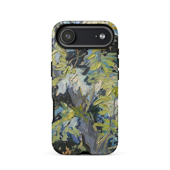 Acacia Branches - Vincent Van Gogh Phone Case Iphone 17 Air / Matte Green Blue Floral Textured Surface Made Gogh’s Immersive, Captures