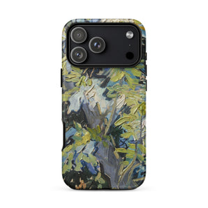 Acacia Branches - Vincent Van Gogh Phone Case Iphone 17 Pro Max / Matte Black Green Floral Phone Case Textured Design Made Gogh’s