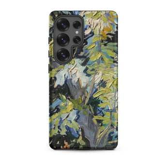 Acacia Branches - Vincent Van Gogh Phone Case Samsung Galaxy S25 Ultra / Matte Phone Case Vibrant Impressionistic Painting Foliage Greens