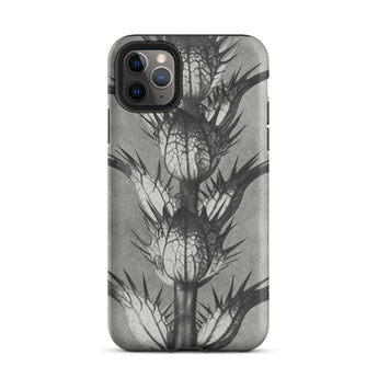 Acanthus Mollis (bear’s Breeches) - Karl Blossfeldt Iphone Case, 11 Pro Max / Matte, Black White Thistle-patterned Phone Case
