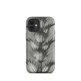 Acanthus Mollis (bear’s Breeches) - Karl Blossfeldt Iphone Case, 12 Mini / Matte, Black White Thistle-patterned Phone Case