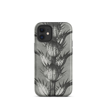 Acanthus Mollis (bear’s Breeches) - Karl Blossfeldt Iphone Case, 12 Mini / Matte, Black White Thistle-patterned Phone Case