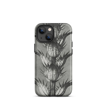 Acanthus Mollis (bear’s Breeches) - Karl Blossfeldt Iphone Case, 13 Mini / Matte, Black White Thistle-patterned Phone Case