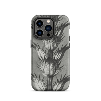 Acanthus Mollis (bear’s Breeches) - Karl Blossfeldt Iphone Case, 14 Plus / Matte, Gray Phone Case Thistle Design