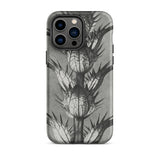 Acanthus Mollis (bear’s Breeches) - Karl Blossfeldt Iphone Case, 14 Pro Max / Matte, Black White Thistle-patterned Phone Case