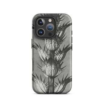 Acanthus Mollis (bear’s Breeches) - Karl Blossfeldt Iphone Case, 16 Pro / Matte, Gray Phone Case Thistle Design