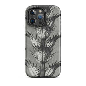 Acanthus Mollis (bear’s Breeches) - Karl Blossfeldt Iphone Case, 16 Pro Max / Matte, Gray Iphone Case Thorny Plant Design