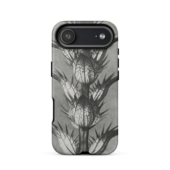 Acanthus Mollis (bear’s Breeches) - Karl Blossfeldt Phone Case Iphone 17 Air / Matte Black White Floral Phone Case Matte Finish Karl