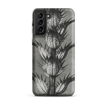 Acanthus Mollis (bear’s Breeches) - Karl Blossfeldt Phone Case Samsung Galaxy S21 Plus / Matte Black White Phone Case Detailed Botanical