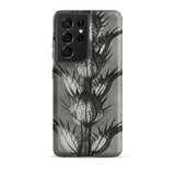 Acanthus Mollis (bear’s Breeches) - Karl Blossfeldt Phone Case Samsung Galaxy S21 Ultra / Matte Black White Thistle Plant Illustration