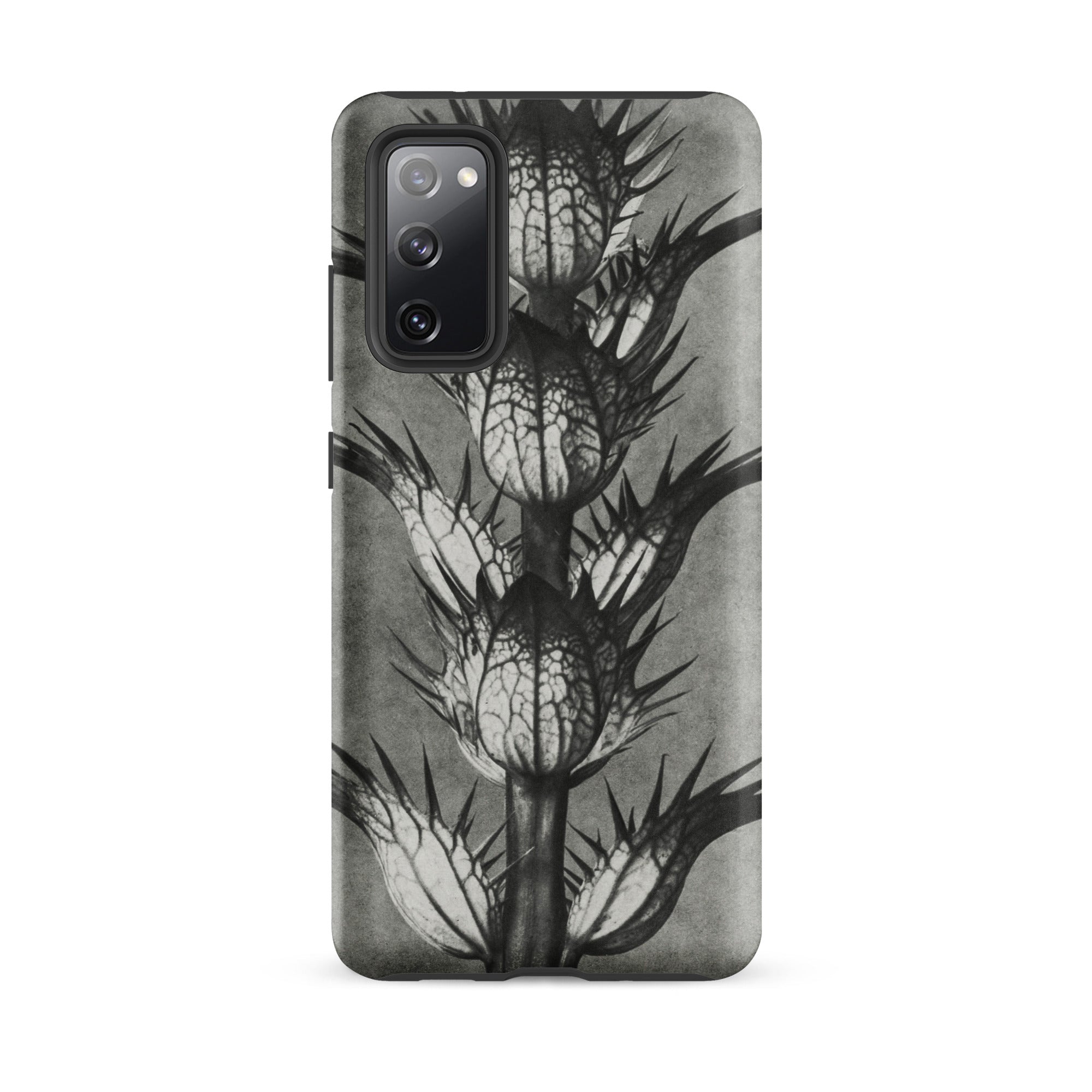 Acanthus Mollis (bear’s Breeches) Karl Blossfeldt Samsung Case, Galaxy S20 Fe / Matte, Smartphone Case Black White Botanical Illustration