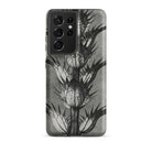 Acanthus Mollis (bear’s Breeches) Karl Blossfeldt Samsung Case, Galaxy S21 Ultra / Matte, Black White Thistle Plant Pattern Smartphone Case