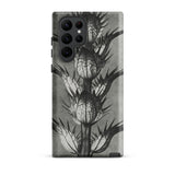 Acanthus Mollis (bear’s Breeches) - Karl Blossfeldt Samsung Case, Galaxy S22 Ultra / Matte, Black White Thistle Plant Design Smartphone Case