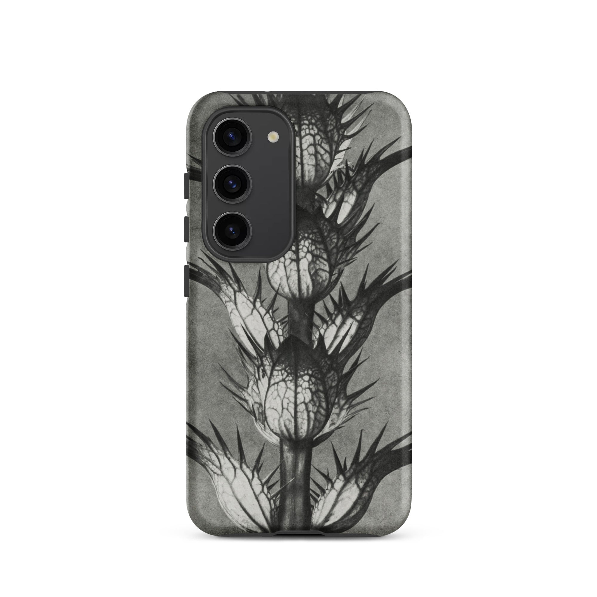 Acanthus Mollis (bear’s Breeches) Karl Blossfeldt Samsung Case, Galaxy S23 / Matte, Monochrome Phone Case Plant Like Design Spiky Segmented