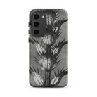 Acanthus Mollis (bear’s Breeches) Karl Blossfeldt Samsung Case, Galaxy S23 Plus / Matte, Smartphone Case Black White Thorny Plant Design