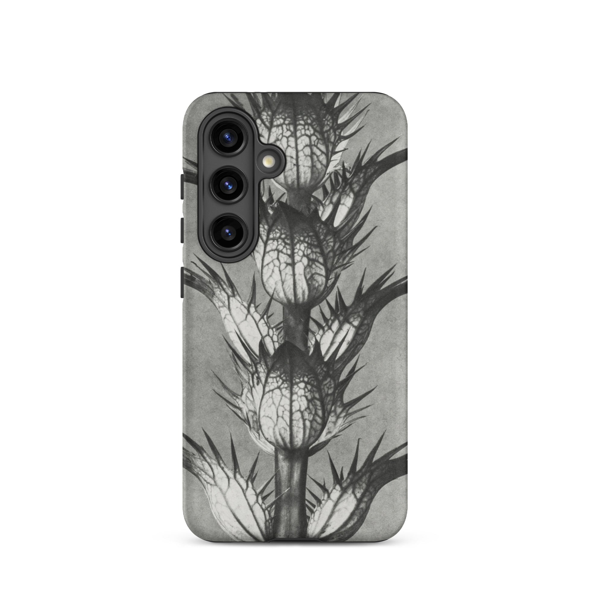 Acanthus Mollis (bear’s Breeches) Karl Blossfeldt Samsung Case, Galaxy S24 / Matte, Black White Thistle Plant Design Smartphone Case