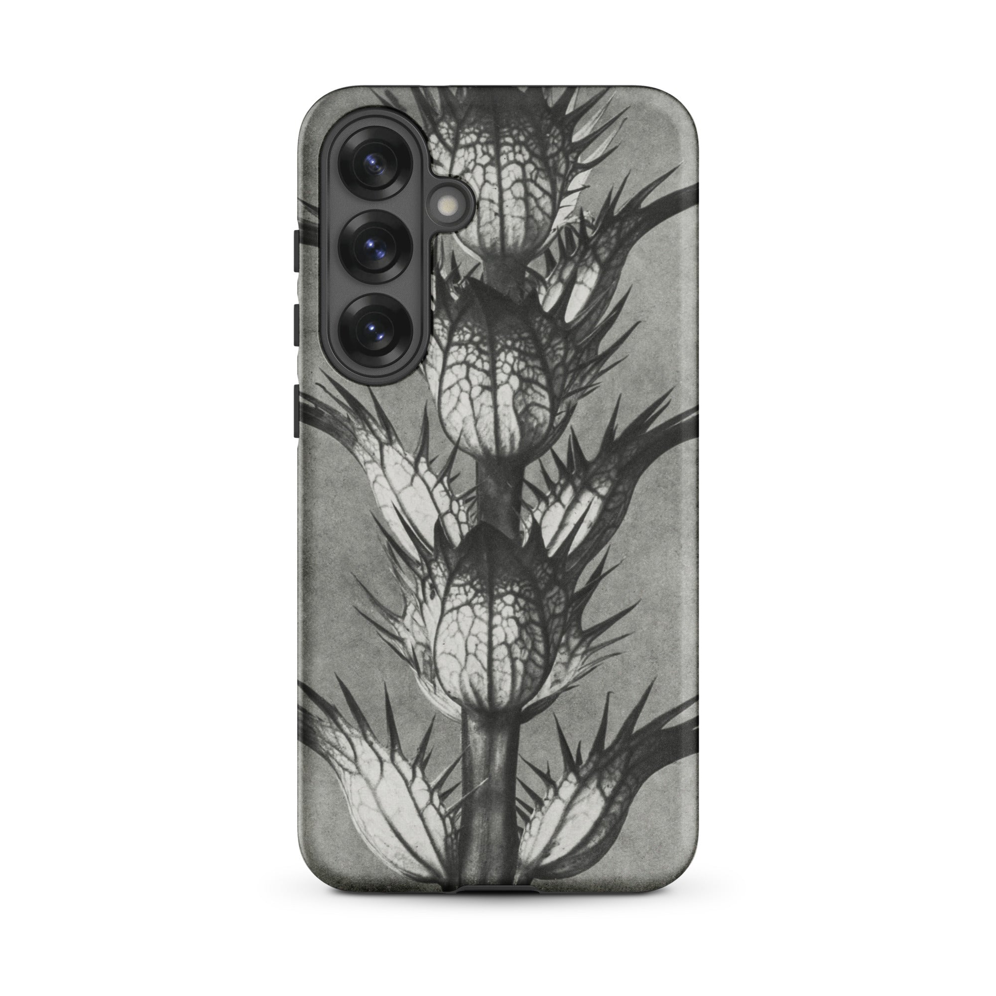 Acanthus Mollis (bear’s Breeches) Karl Blossfeldt Samsung Case, Galaxy S25 Plus / Matte, Black White Thistle Patterned Phone Case