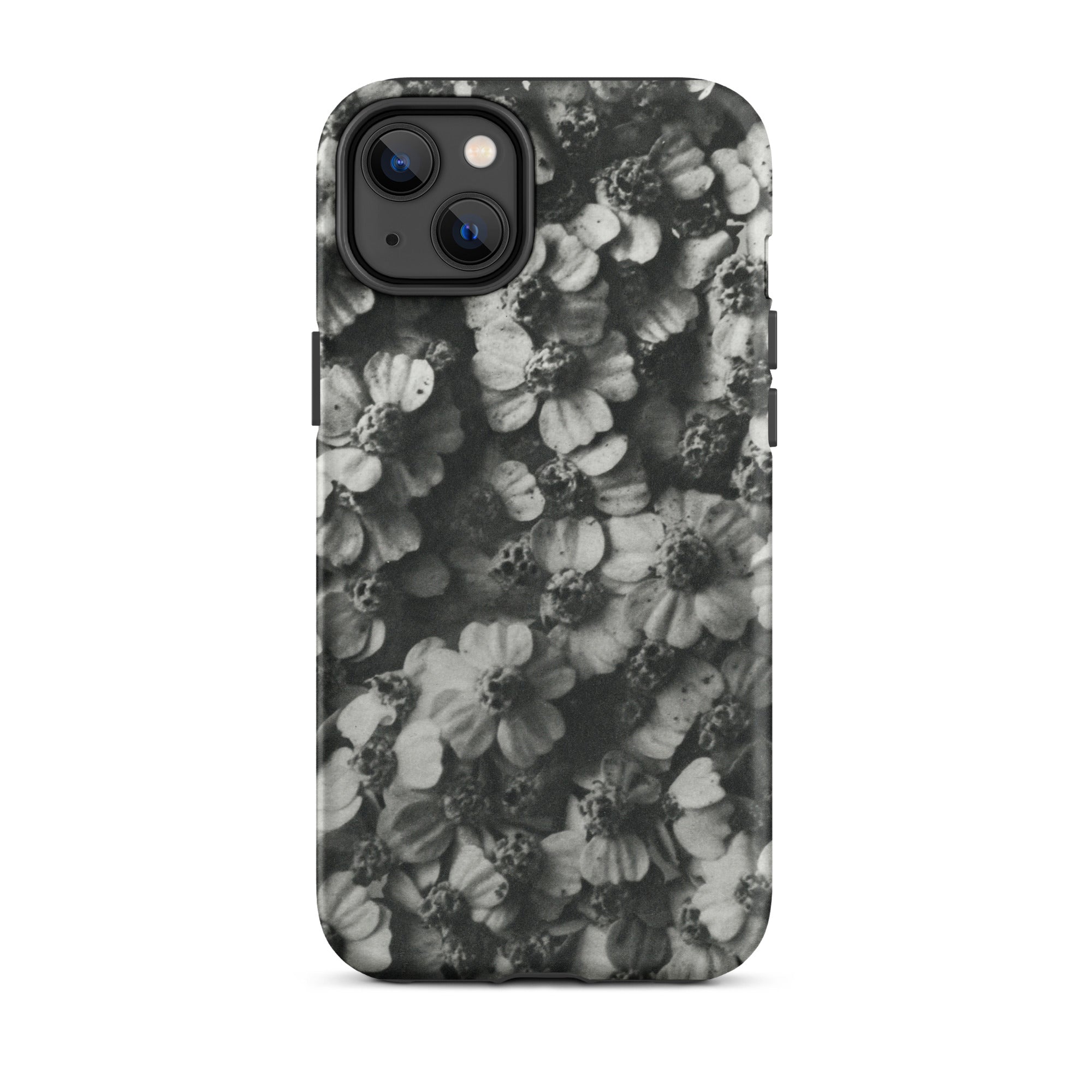 Achillea Millefolium (common Yarrow) Karl Blossfeldt Iphone Case, 14 Plus / Matte, Black White Floral Patterned Phone Case