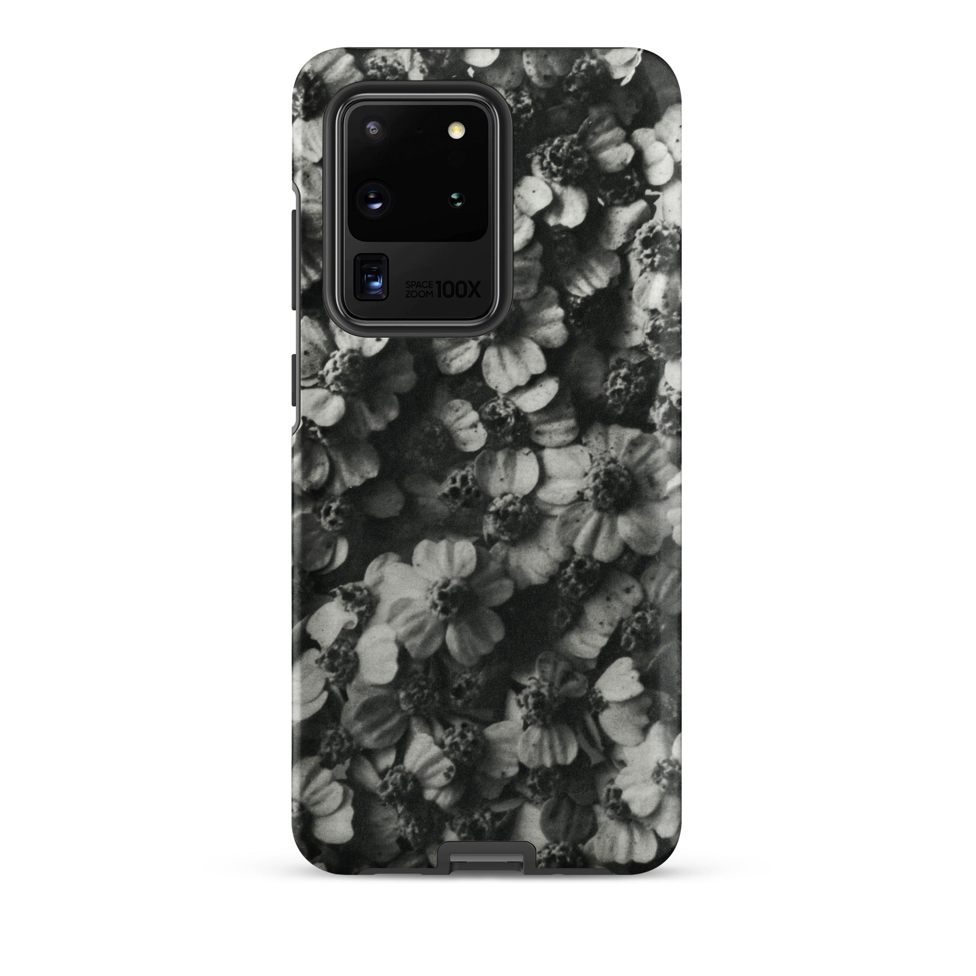 Achillea Millefolium (common Yarrow) Karl Blossfeldt Samsung Case, Galaxy S20 Ultra / Matte, Smartphone Case Black White Floral Pattern