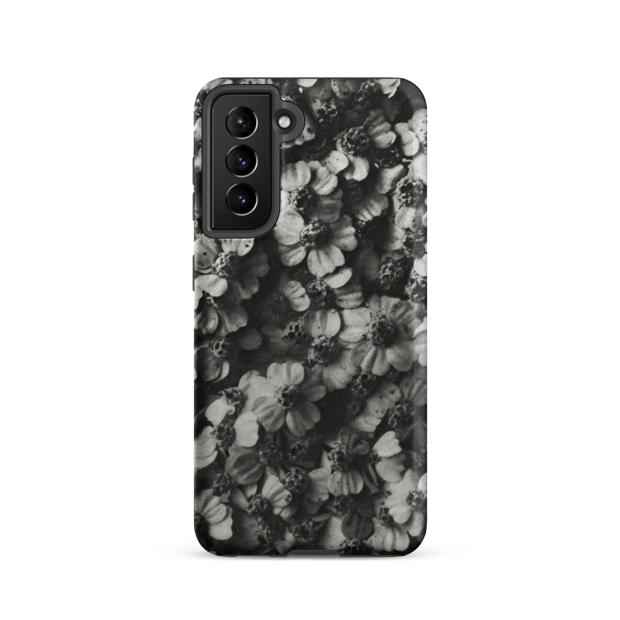 Achillea Millefolium (common Yarrow) Karl Blossfeldt Samsung Case, Galaxy S21 / Matte, Black White Floral Pattern Phone Case