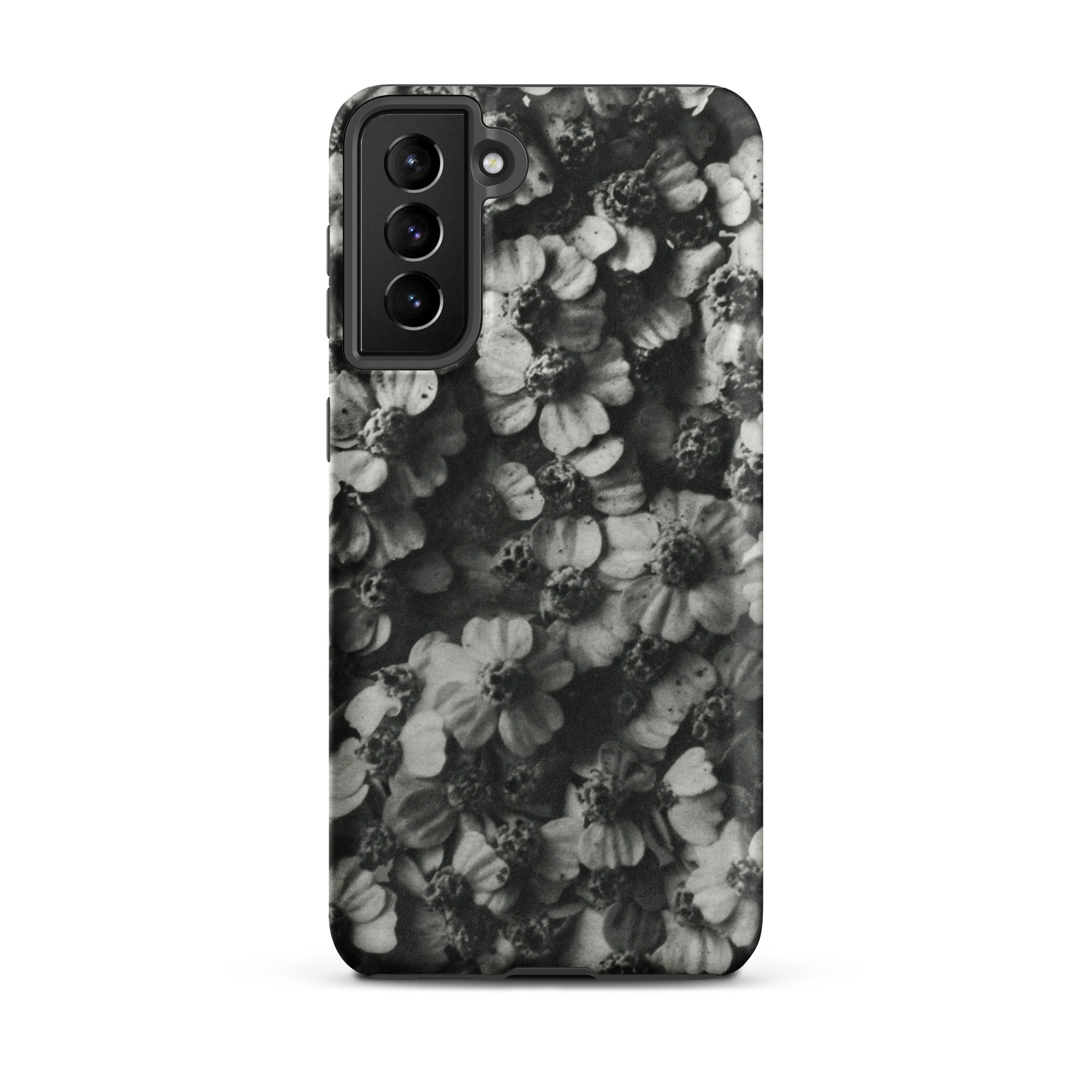 Achillea Millefolium (common Yarrow) Karl Blossfeldt Samsung Case, Galaxy S21 Plus / Matte, Smartphone Case Black White Floral Pattern