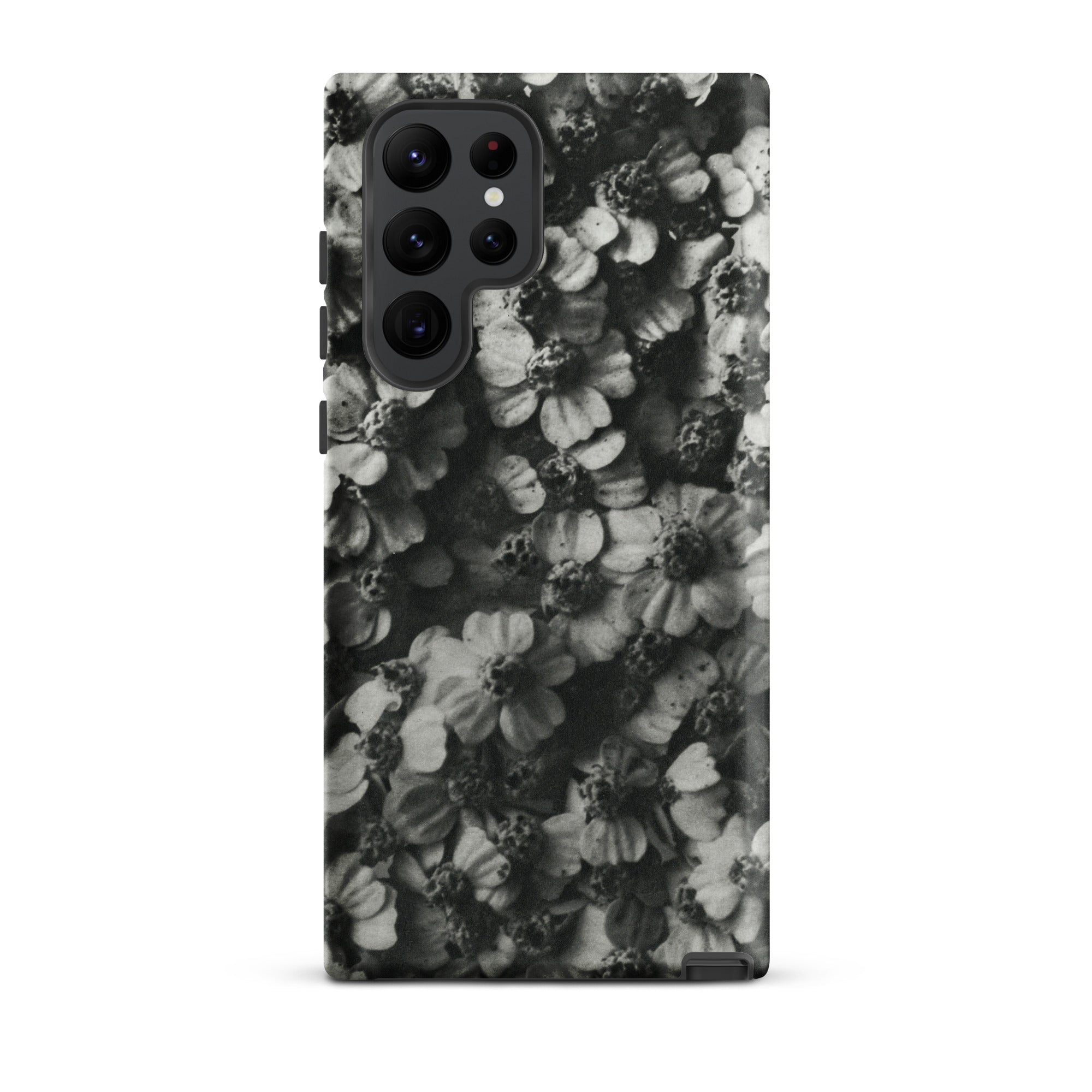 Achillea Millefolium (common Yarrow) Karl Blossfeldt Samsung Case, Galaxy S22 Ultra / Matte, Smartphone Case Black White Floral Pattern