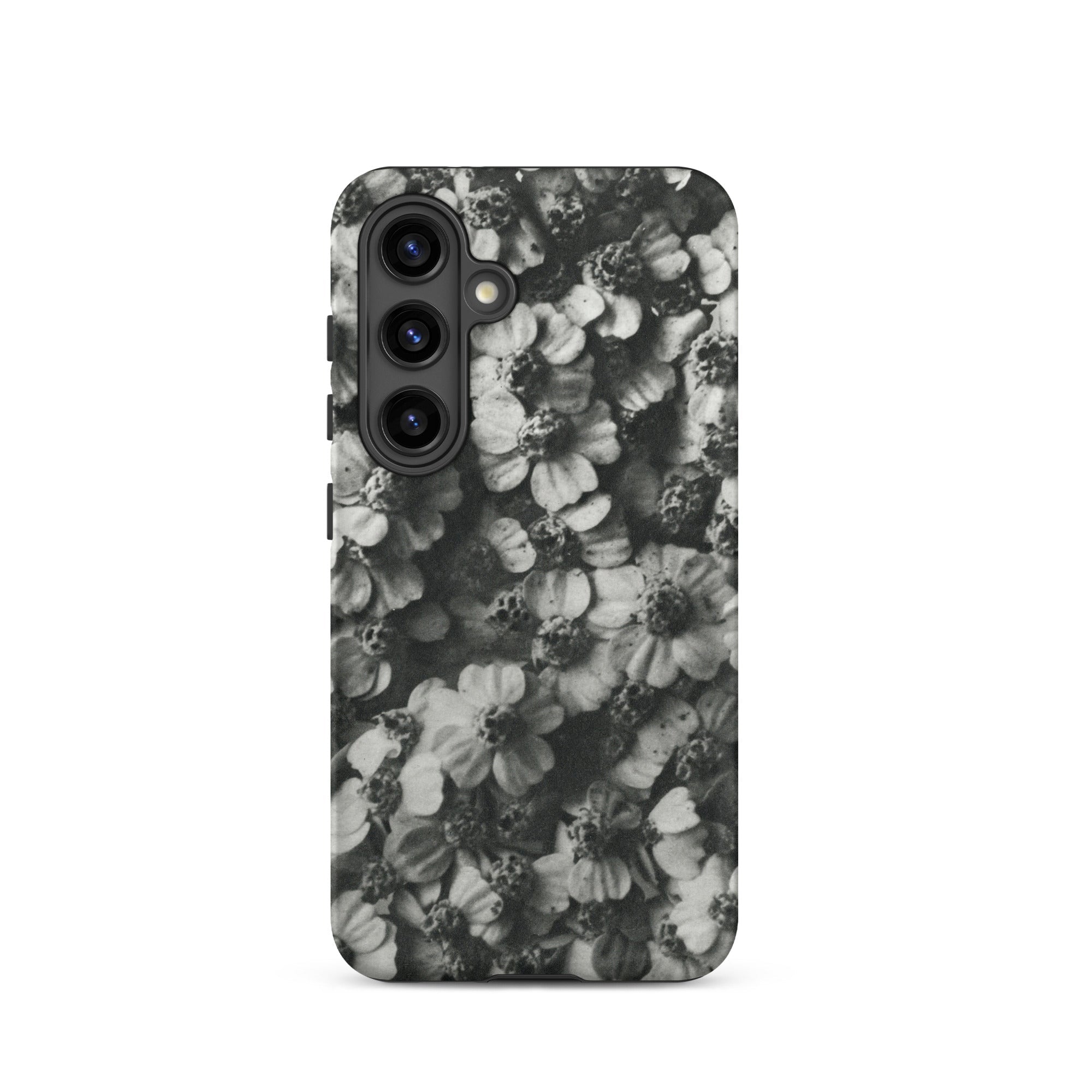 Achillea Millefolium (common Yarrow) Karl Blossfeldt Samsung Case, Galaxy S24 / Matte, Smartphone Case Black White Floral Pattern