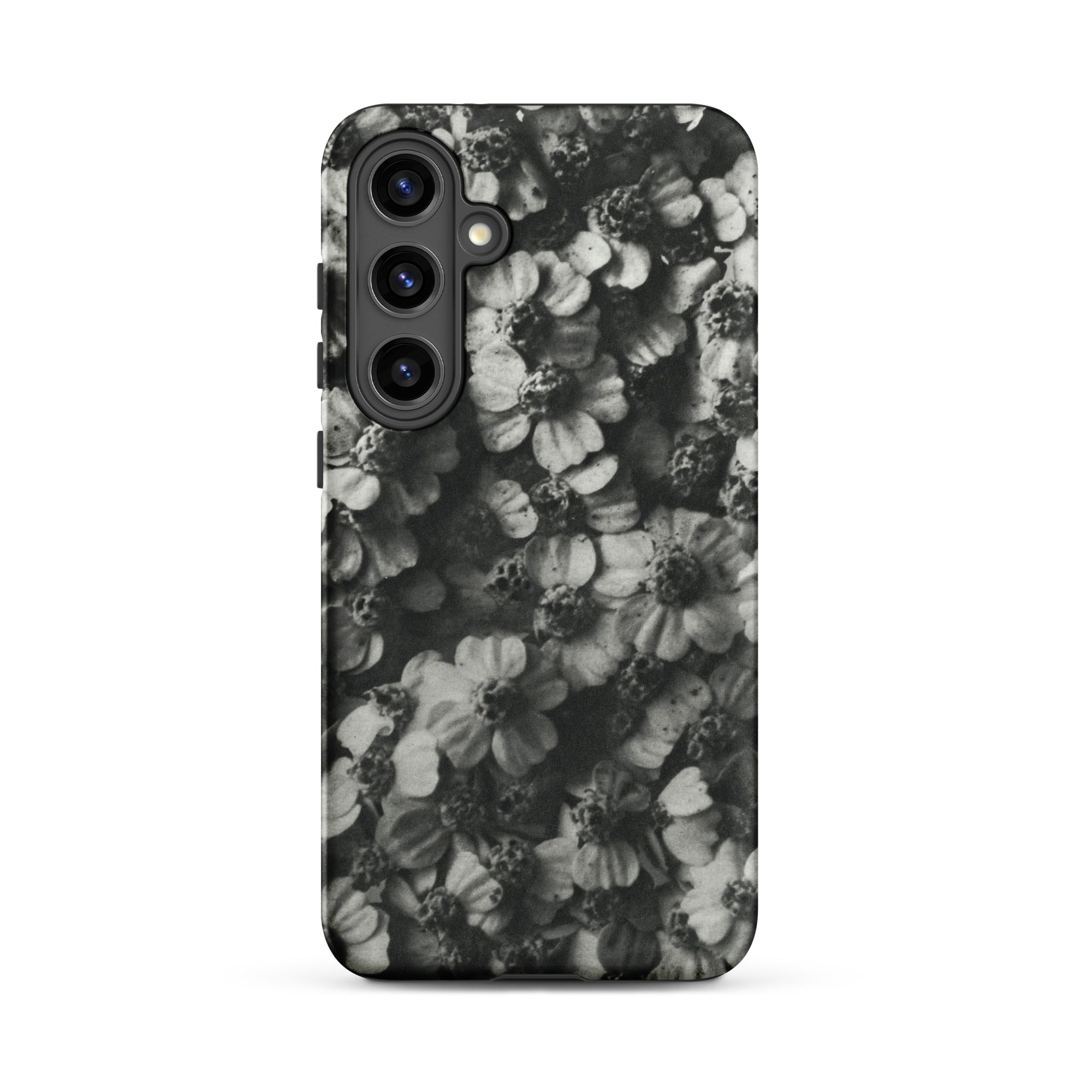 Achillea Millefolium (common Yarrow) Karl Blossfeldt Samsung Case, Galaxy S24 Plus / Matte, Smartphone Case Black White Floral Pattern