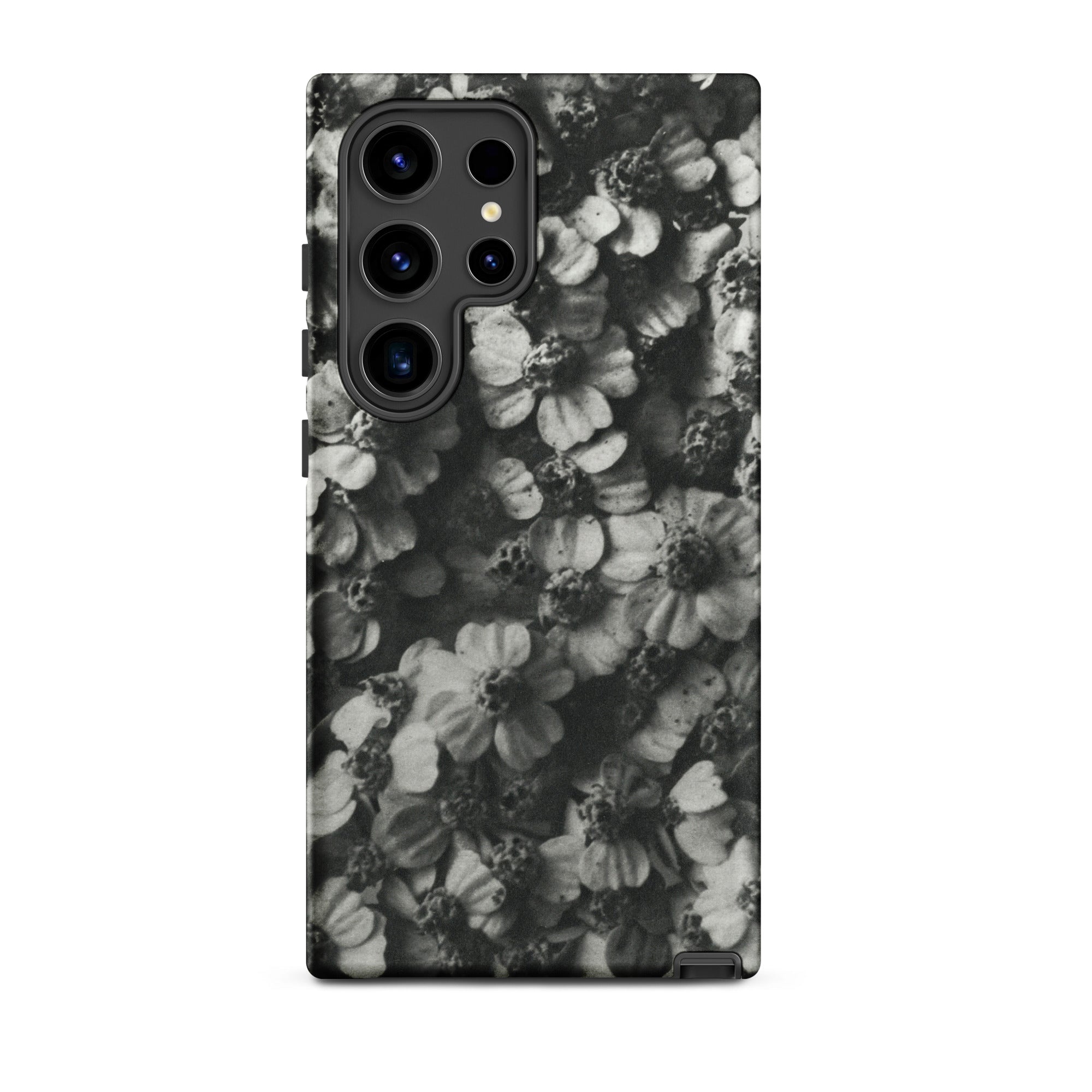 Achillea Millefolium (common Yarrow) Karl Blossfeldt Samsung Case, Galaxy S24 Ultra / Matte, Black White Floral Patterned Phone Case